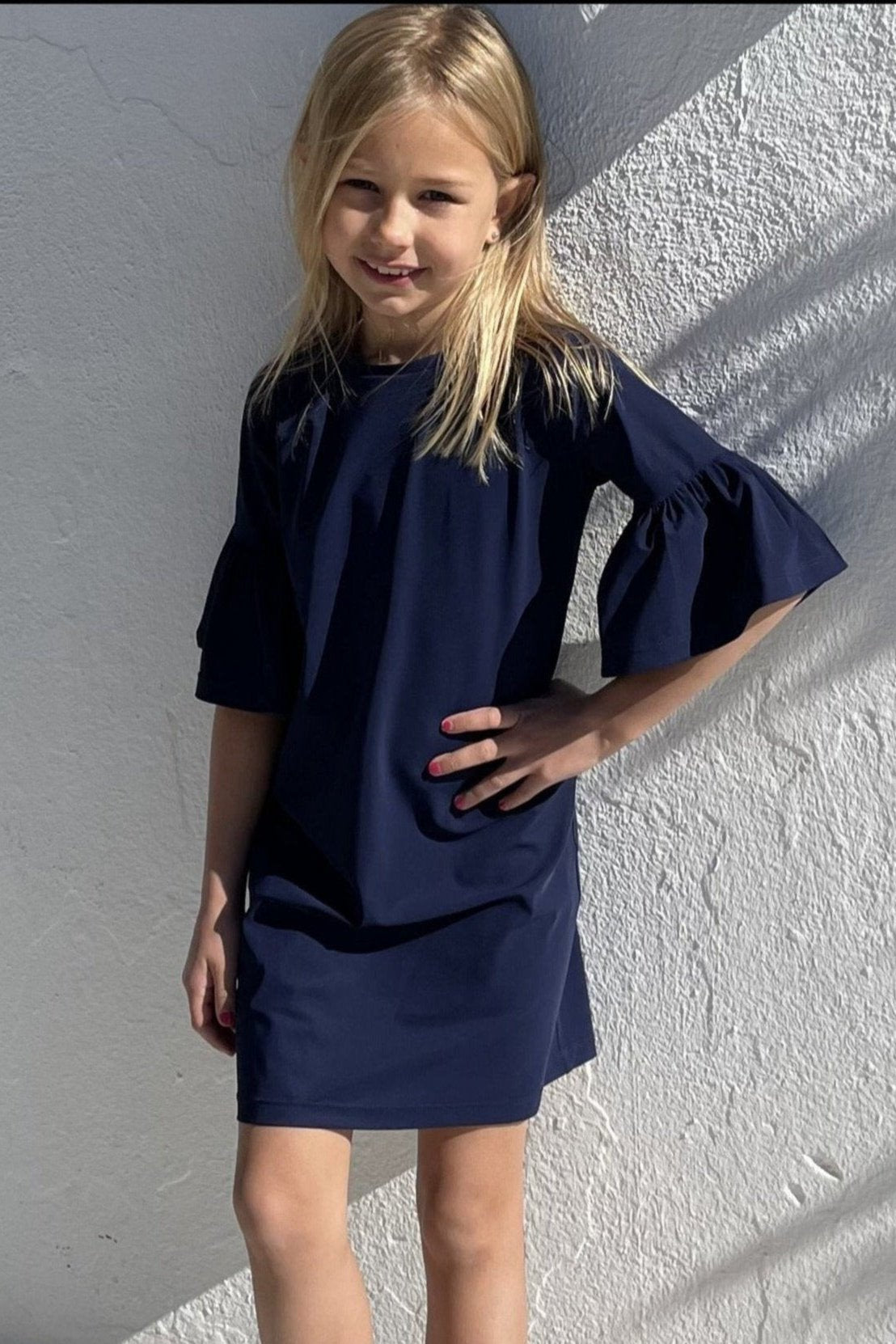 Emilia UV resort dress navy