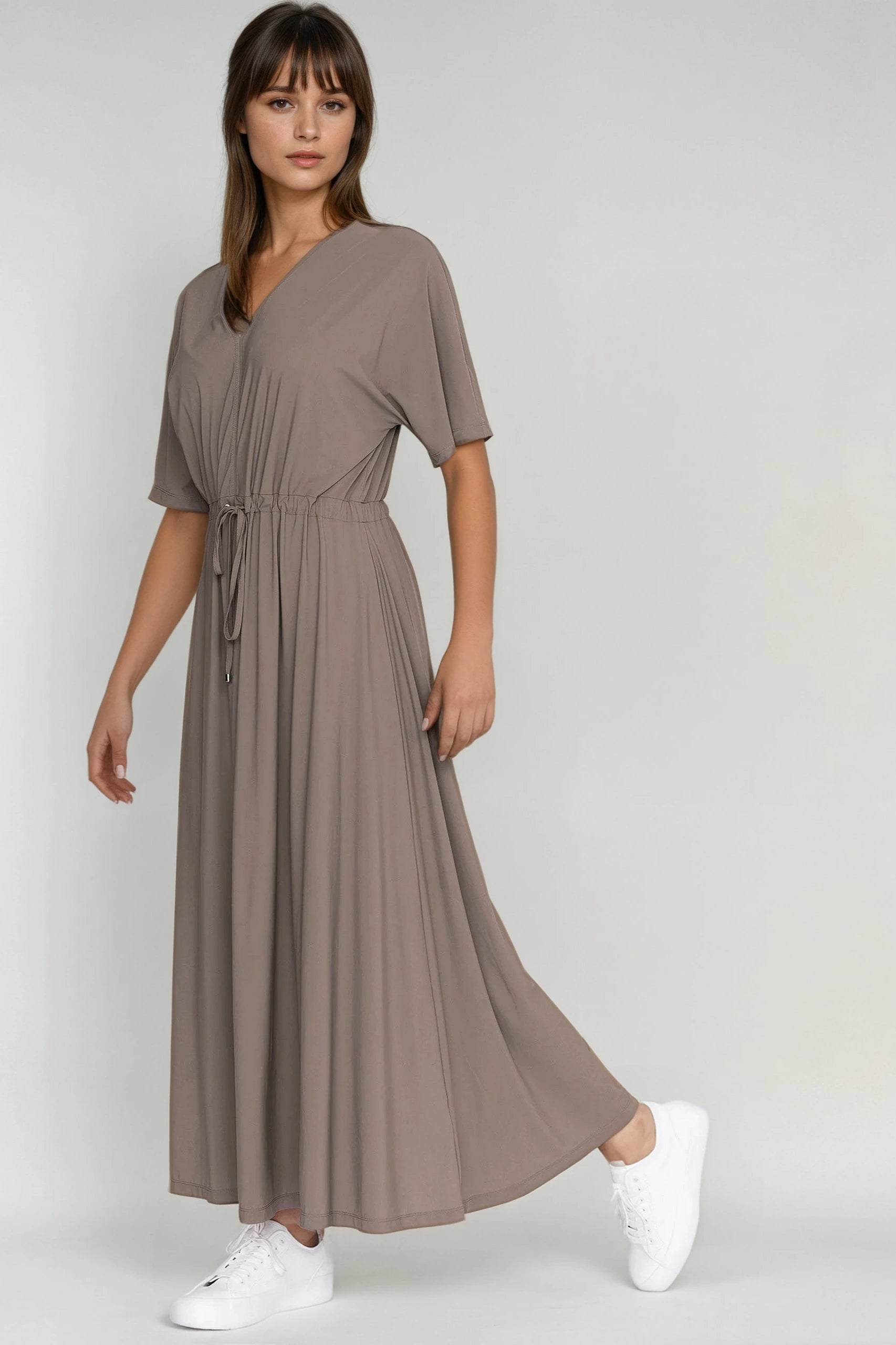 Anguilla maxi dress taupe